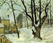 Schnee in Louveciennes Camille Pissarro